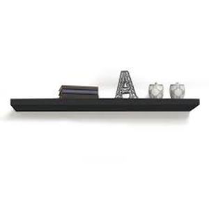inPlace 60 in. W x 10.2 in. D x 2 in. H Espresso MDF Large Floating Wall Shelf   Customer Returns See Pictures