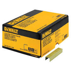 DEWALT 34 in. x 1 in. x 16-Gauge Galvanized Wide Crown Glue Collated Staple (13,500-Piece) Customer Returns See Pictures