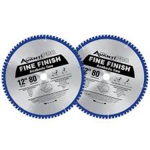 Avanti Pro 12 in. x 80-Tooth Fine Finish Circular Saw Blade (2-Pack)   Customer Returns See Pictures