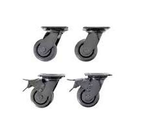 Husky 4 in. Caster Kit for Heavy Duty Welded Steel Garage Base Cabinets  Customer Returns See Pictures