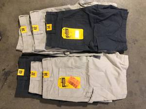 Lot of Assorted Mens Work Shorts Various Sizes and Conditions   Customer Returns See Pictures