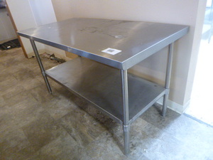 lot 38 image: 5 Foot Stainless Table