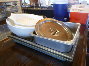 lot 65 image: Hotel Pans and Strainers