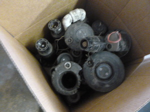 lot 9 image: Rain Bird and Hunter Sprinkler Head Parts