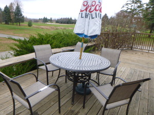 lot 112 image: Patio Table and 5 Chairs