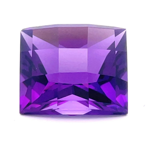 6.95 Carat Amethyst Square Checkerboard Cut