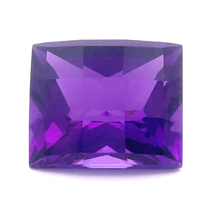 6.84 Carat Amethyst Square Checkerboard Cut