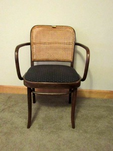 Josef Hoffmann Style Bentwood Cane Chair