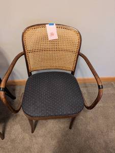 Josef Hoffmann Style Bentwood Cane Chair