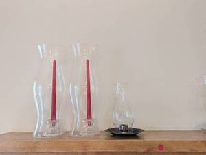 3 pc Hurricane lamps