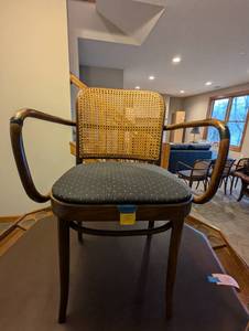 Josef Hoffmann Style Bentwood Cane Chair