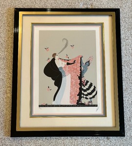 lot 7 image: The Flowered Cape Limited Edition Serigraph Print by Ert