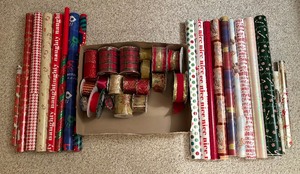 lot 88A image: Variety of Gift Wrap and Variety of Ribbon