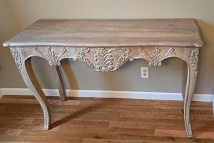 lot 11 image: Stunning French Country-Style Console Table