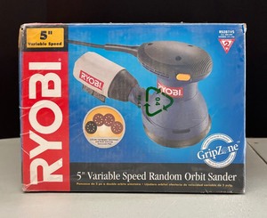 lot 166 image: New Ryobi 5 Variable Speed Random Orbit Sander