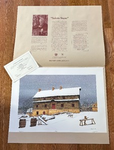 lot 175 image: Salem Snow Limited Edition Unframed Offset Lithograph Print by Bob Timberlake