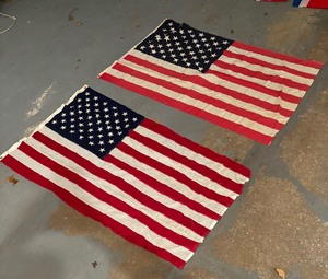 lot 154A image: Two United States of America Flags