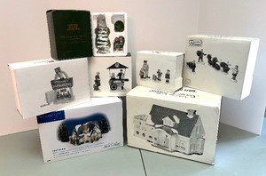 lot 208 image: Department 56 Village Buildings and Accessories