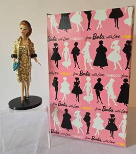 lot 126 image: Nostalgic Enesco Barbie Figure with Stand