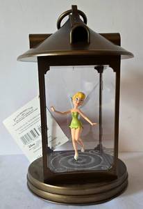 lot 156 image: Hallmark Keepsake Battery Operated Rotating Tinkerbell Figure in Cage