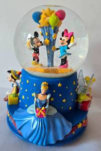 lot 157 image: Disney Musical Birthday Water Globe