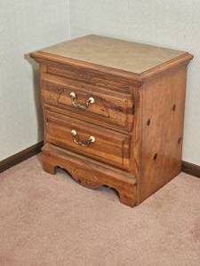 lot 63 image: Basset Furinture Farmhouse Nightstand