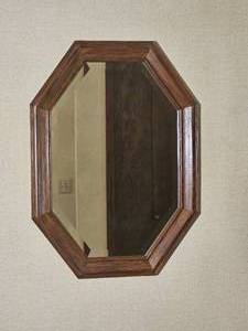 lot 58 image: Hexagonal Oak Hall Mirror