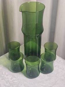 lot 107 image: MCM Tapio Wirkkala Swedish Pitcher and Glasses