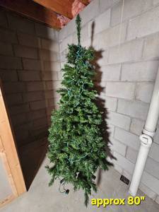 lot 126 image: 80 Inch Faux Christmas Tree