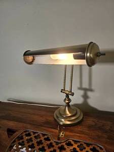 lot 32 image: Brushed Finish Desk Lamp