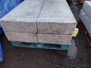 (4) Granite Steps 7.5 x 20 x 48, Tag reads 48 L x 40