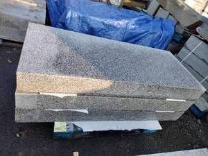 (3) Granite Steps 7 x 30 x 72, Tag reads 72 L x 40 W