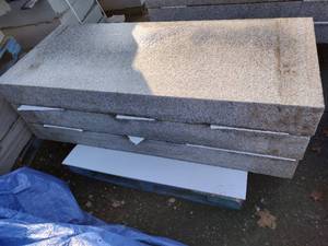 (3) Granite Steps 7 x 30 x 72, Tag reads 72 L x 40 W