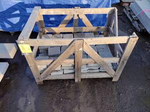 300 LBS Natural Cleft Cobbles 2 x 6 x 6 Tag reads 42 x 30W
