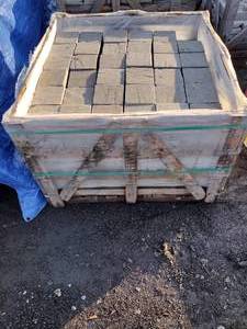 2000 LBS Natural Cleft Cobbles  2 x 6 x 6. Tag reads 45L x 45W