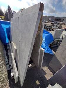 150 Sq Ft Silver Travertine 2 Slabs, 8000 LBS