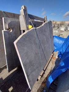 2 Stone Slabs on A-Frame (2) 60 x 90 (3) 65 x 88