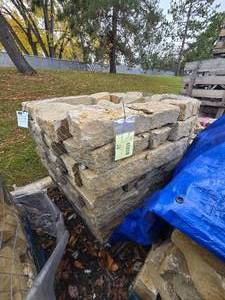 4000 LBS Saddleback Sandstone Full Veneer Tag Reads 48 L x 40 W x 40 H