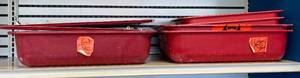 Assorted Bihazard Trays With Tops
