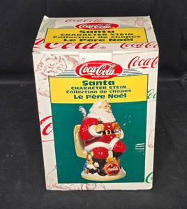 lot 26 image: Coca-Cola Santa Character Stein - Vintage Collectible