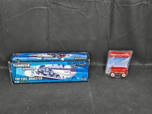lot 34 image: Set of 2 Collector Models Tenneco Top Fuel Dragster & Radio Flyer Miniature Wagon