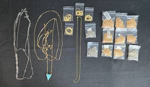 lot 76 image: Assortment of Jewelry Supplies - Including Chains and Pendants