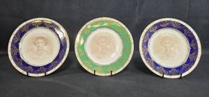 lot 120 image: Set of 3 Vintage Crown Ducal Commemorative Plates - Queen Elizabeth II Coronation