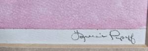 lot 135 image: Pair of Framed Watercolor Prints by Jaimie Rupoff - Fairy Theme