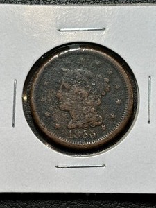 1855 Braided Hair Cent