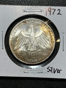 1972 10 Deutsche Mark Silver