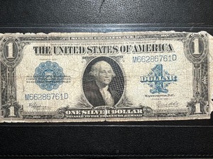 1923 Blue Seal $1 Dollar Silver Certificate