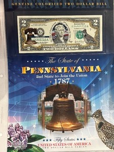 2003 A $2 Dollar Bill Pennsylvania