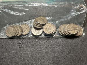 25 Silver War Nickels