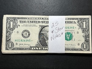25 $1 Dollar Star Notes